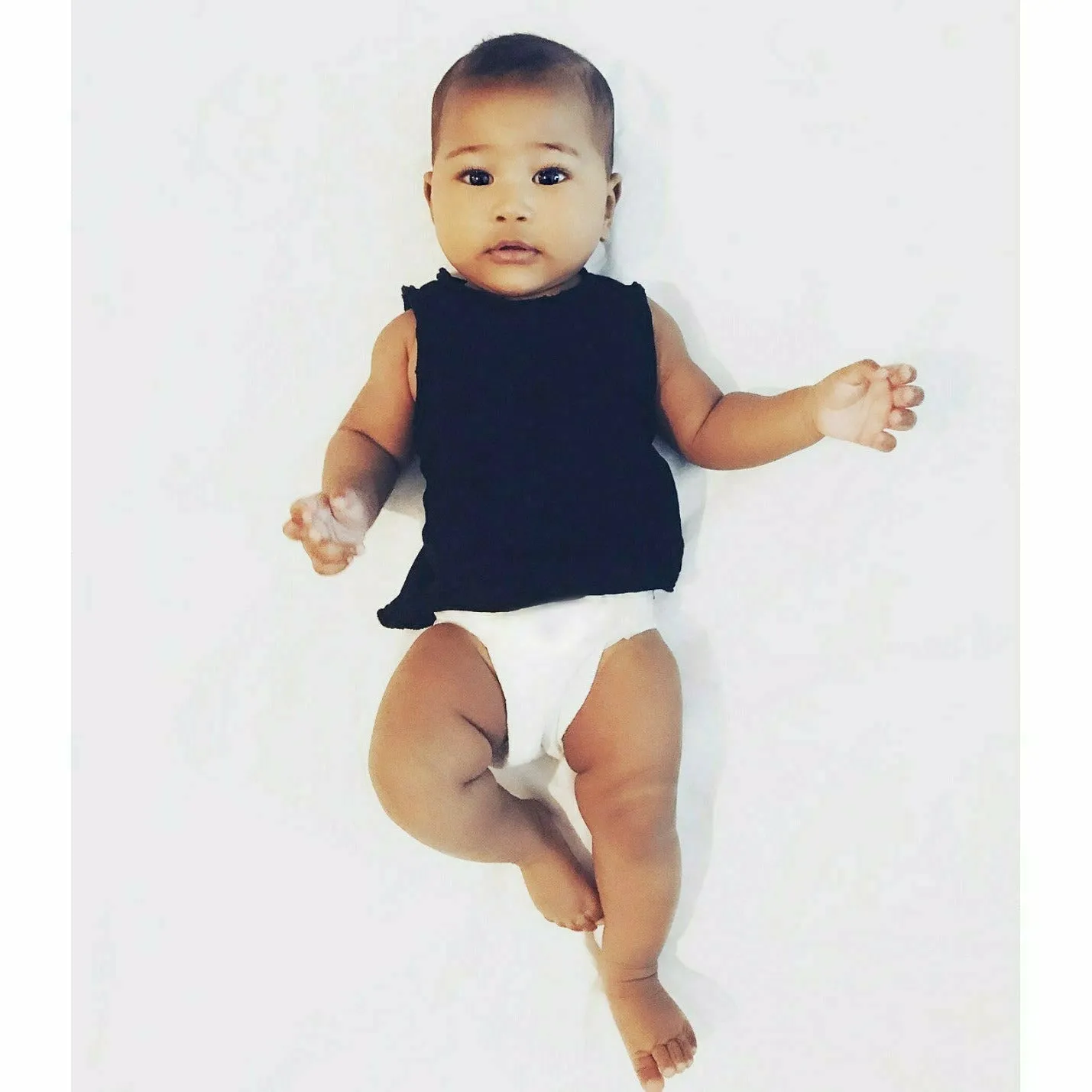 Asher Baby Tank Top Black
