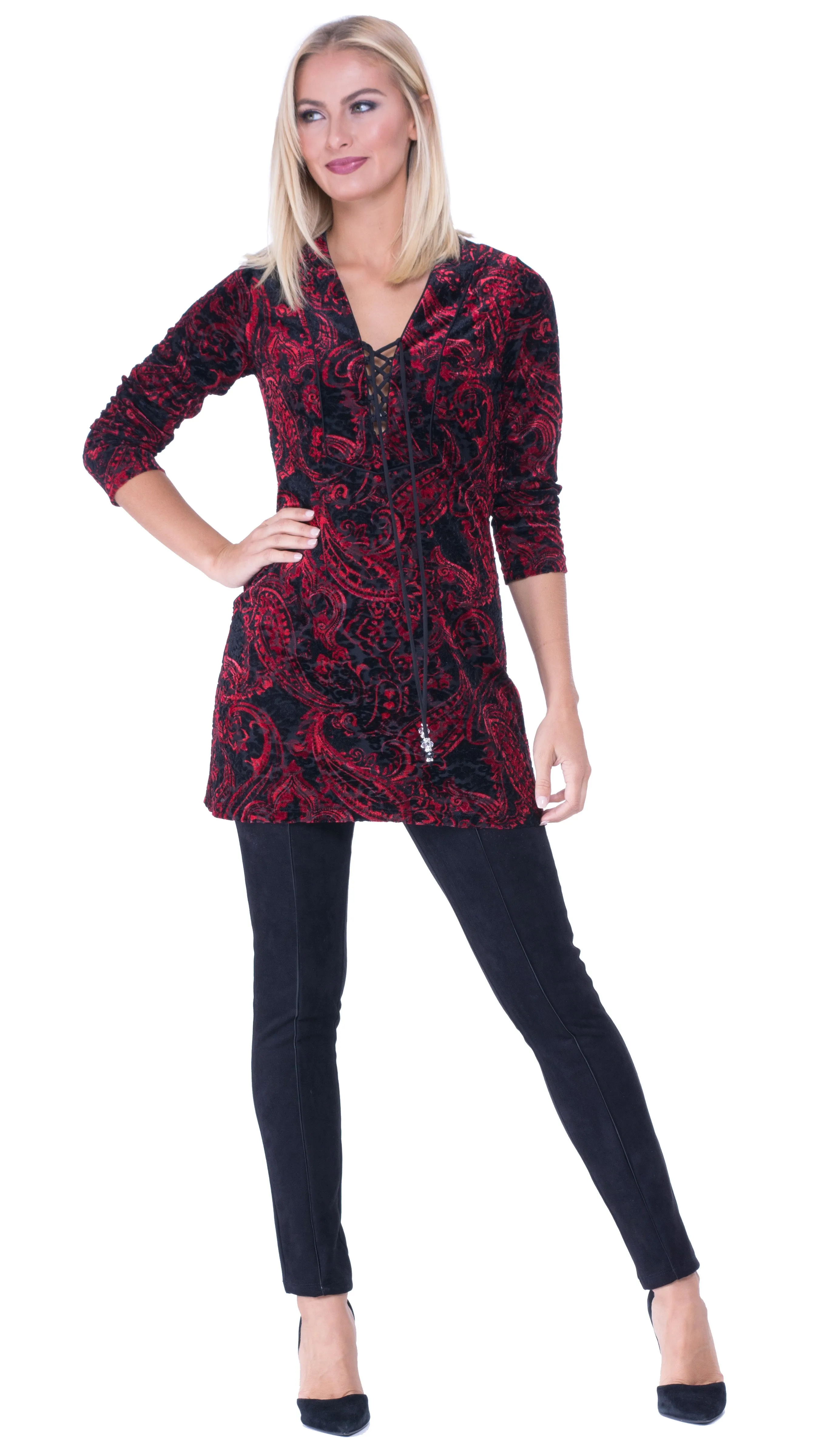 Francesca Plunging Neckline Tunic