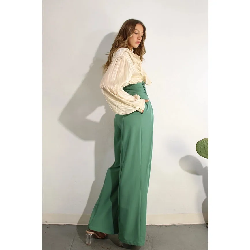 High Waist Fold Pants