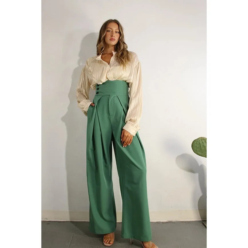 High Waist Fold Pants