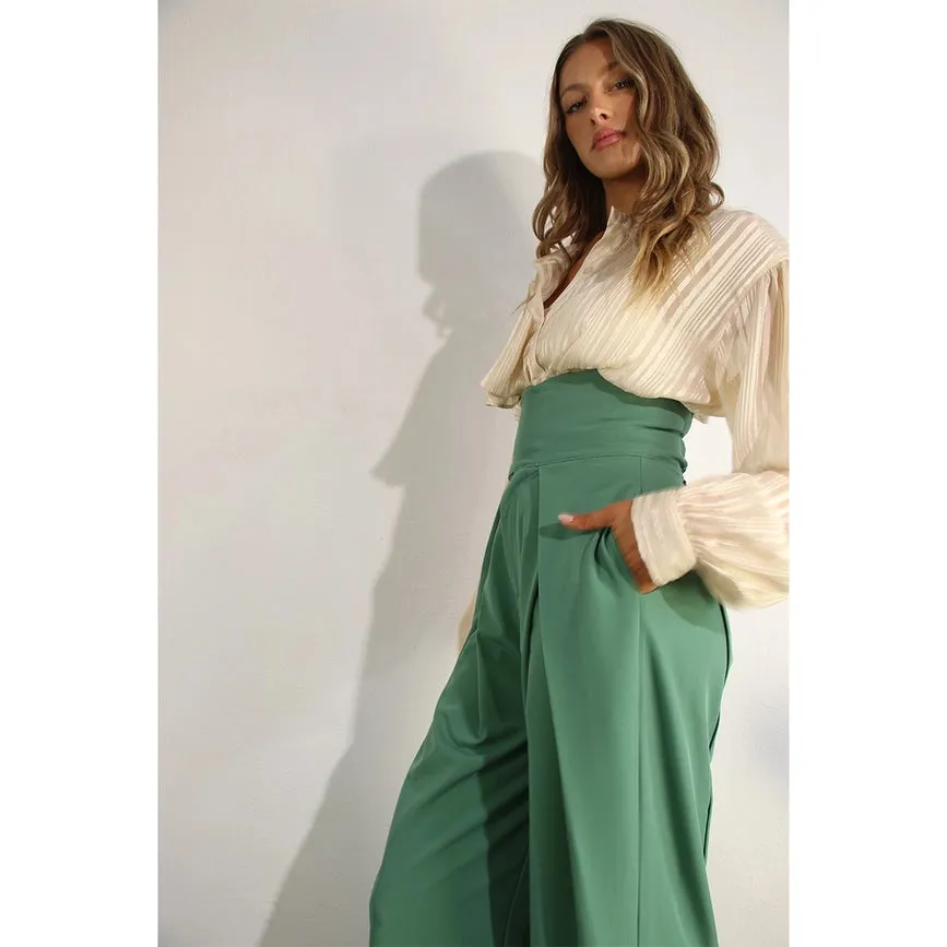 High Waist Fold Pants