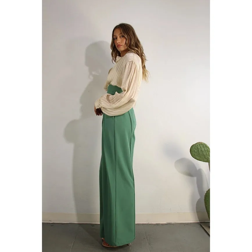 High Waist Fold Pants