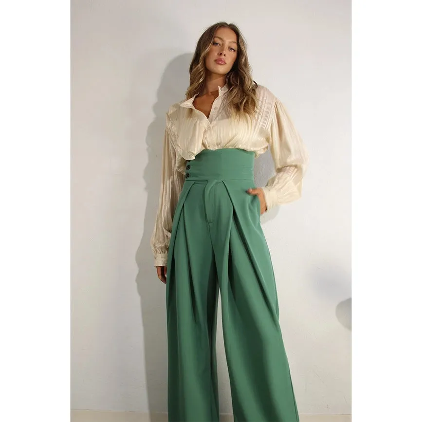 High Waist Fold Pants