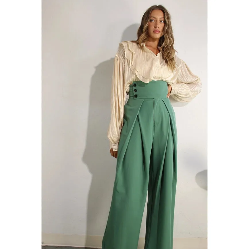 High Waist Fold Pants