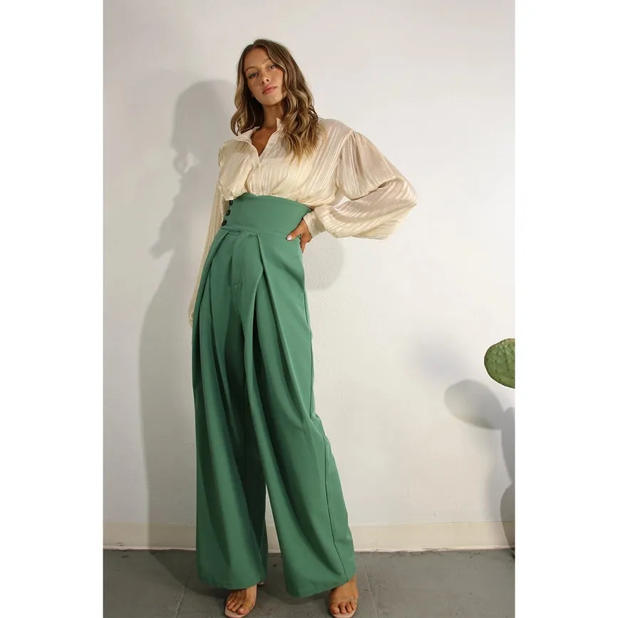 High Waist Fold Pants