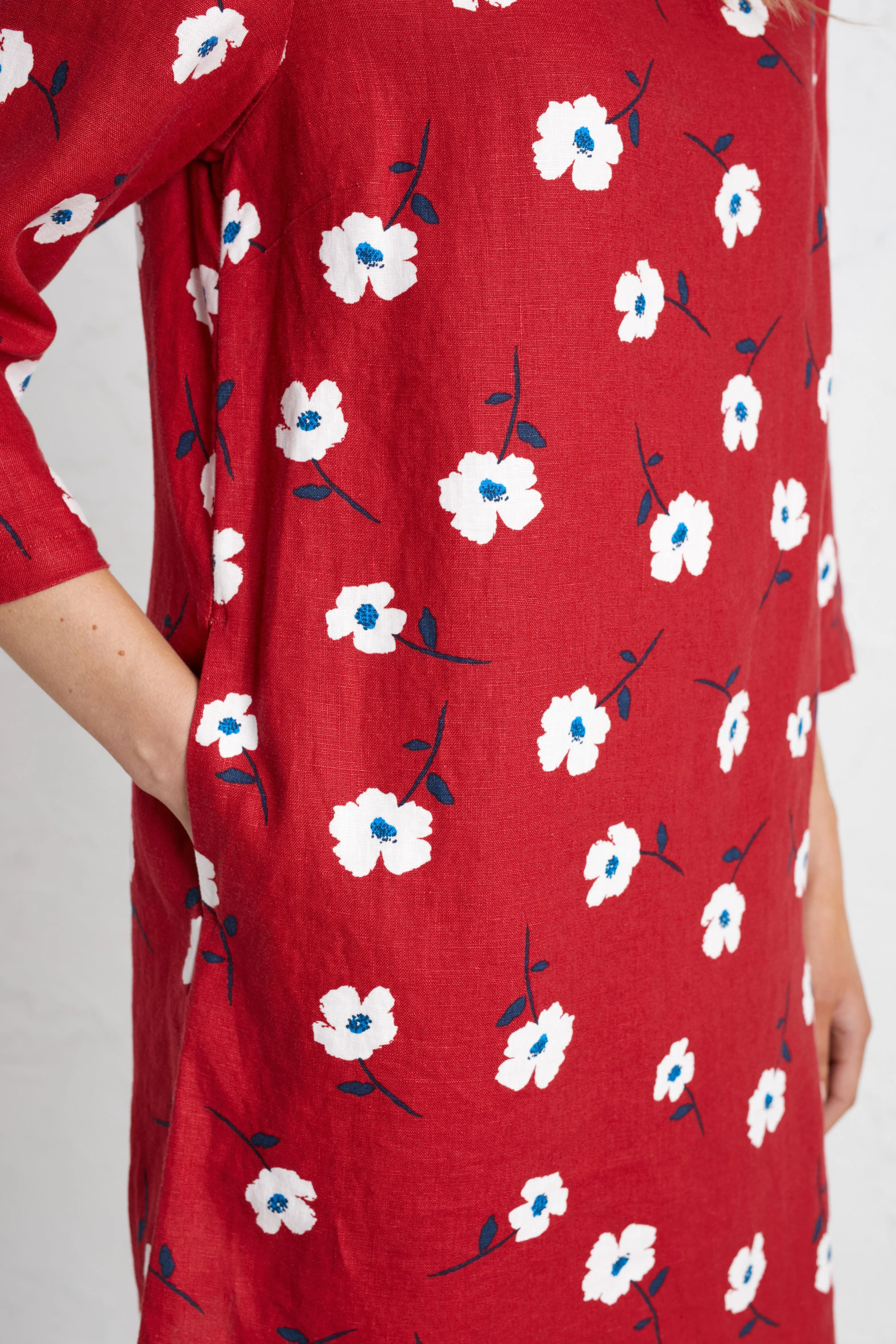 Seasalt Cornwall Sol Blaze Tunic - Wild Mallow Rudder -Red